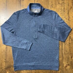 Johnnie O Reflex 1/4 Zip Pullover Men's Medium Blue Stretch Golf JMK02510